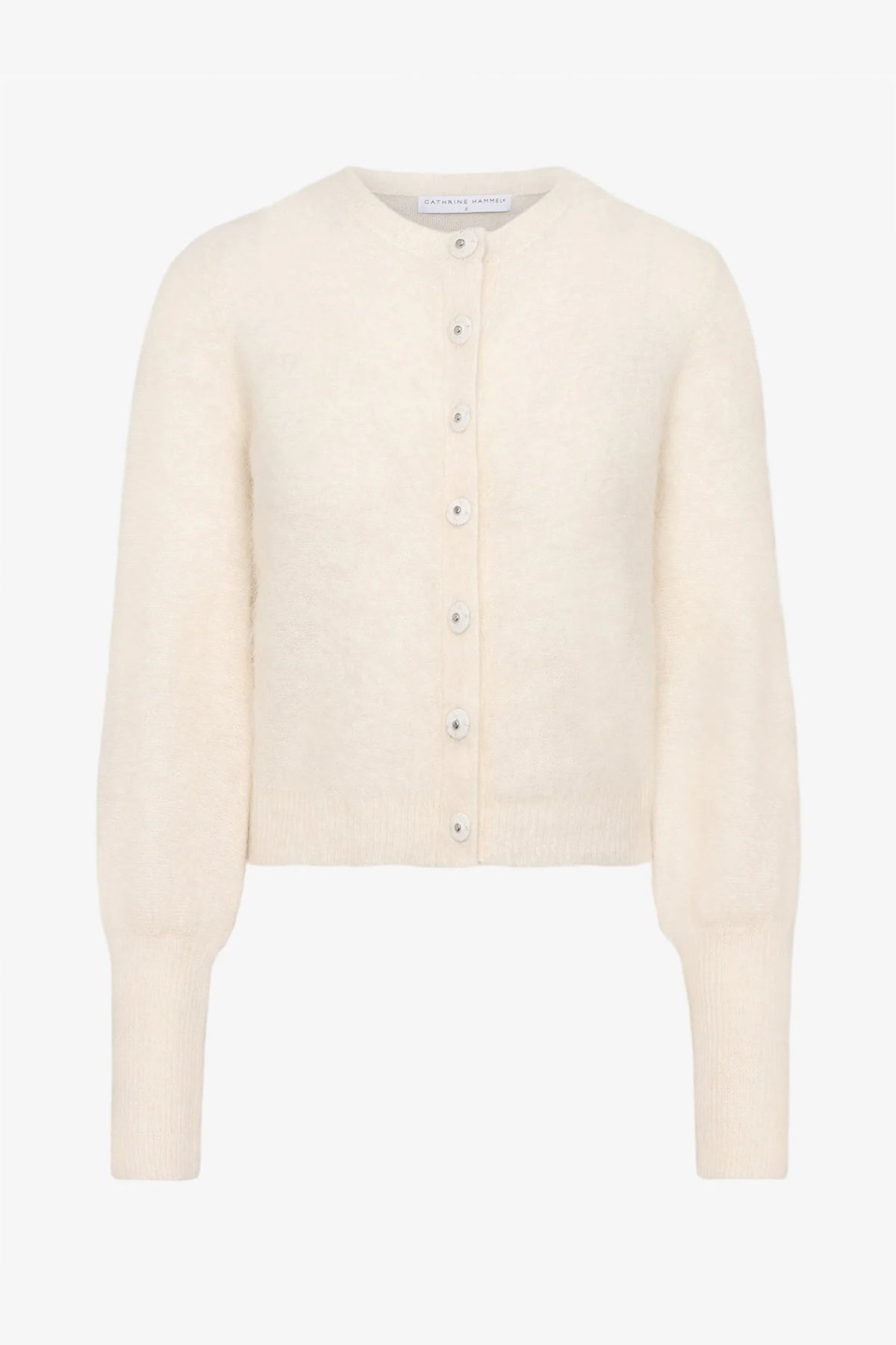 Mohair Petit Cardigan - Almond Milk