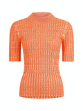 Malloy Space Dye Blouse - Orange