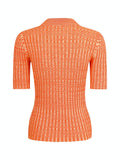 Malloy Space Dye Blouse - Orange