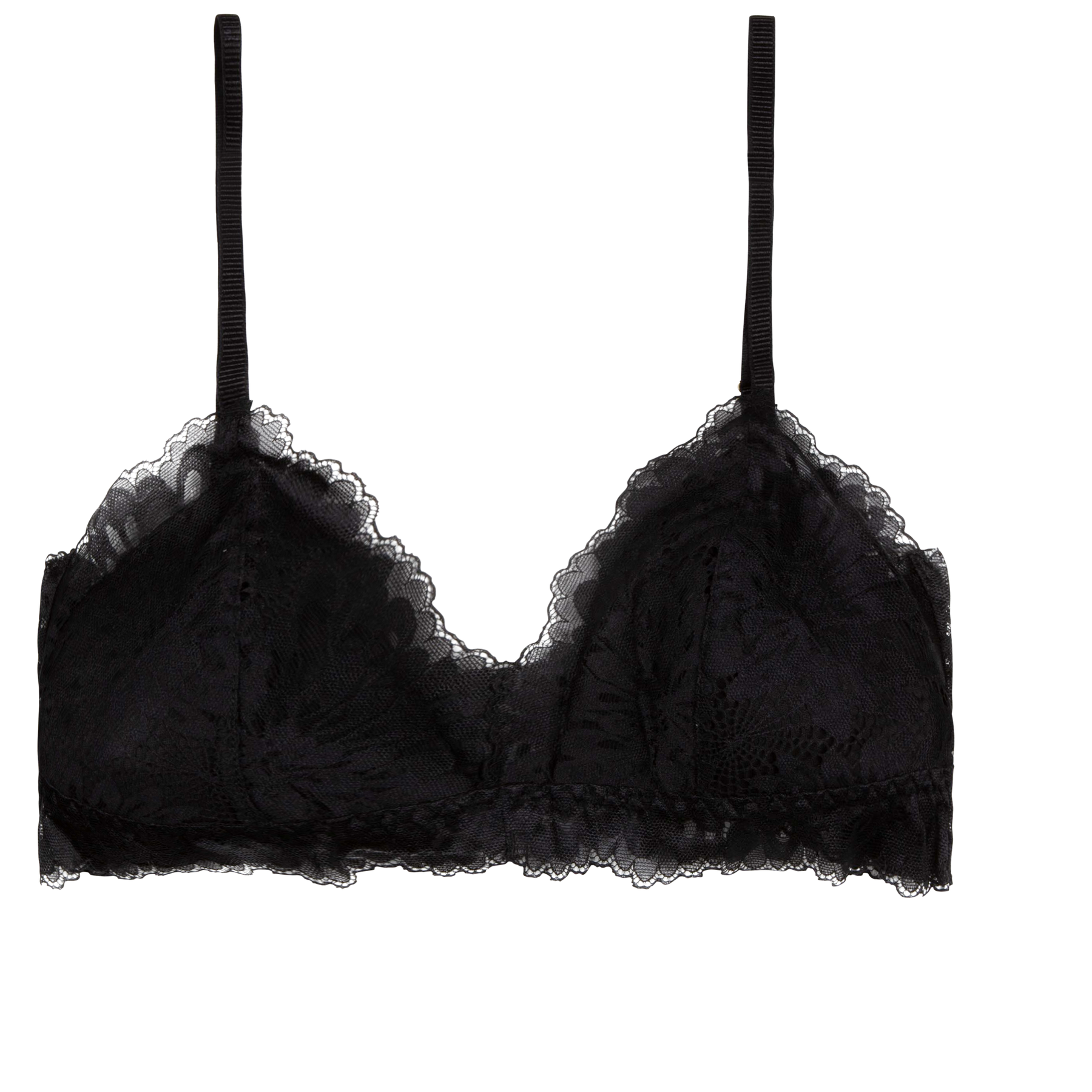 Skin Lime Bra - Svart