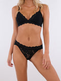 Skin Lime Bra - Svart