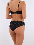 Skin Lime Bra - Svart