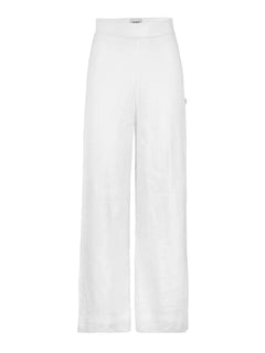 Molly Linen Pants - White