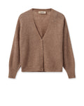 Thora V-Neck Knit Cardigan - Cinnamon Swirl