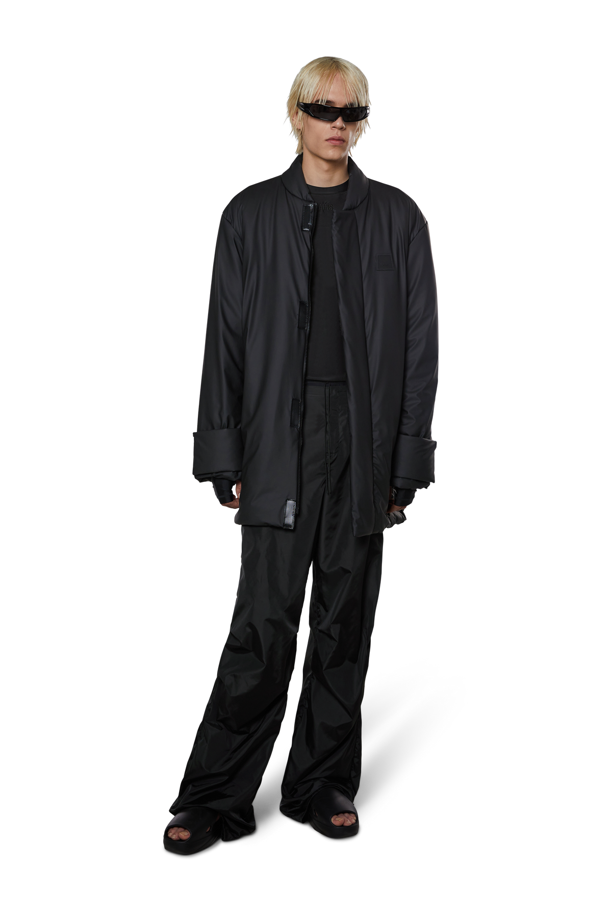 Rains Loop Long Bomber - Svart