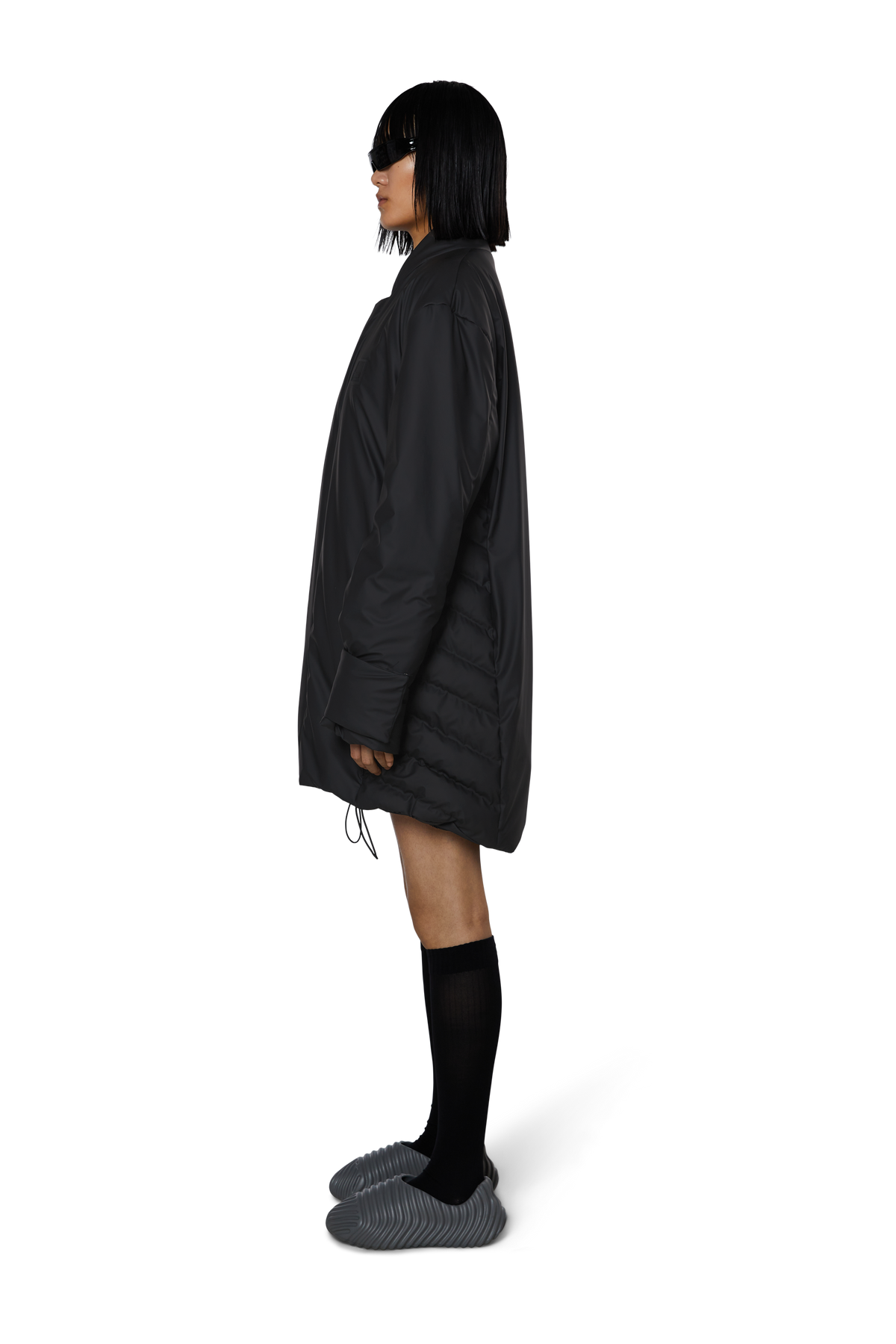 Rains Loop Long Bomber - Svart
