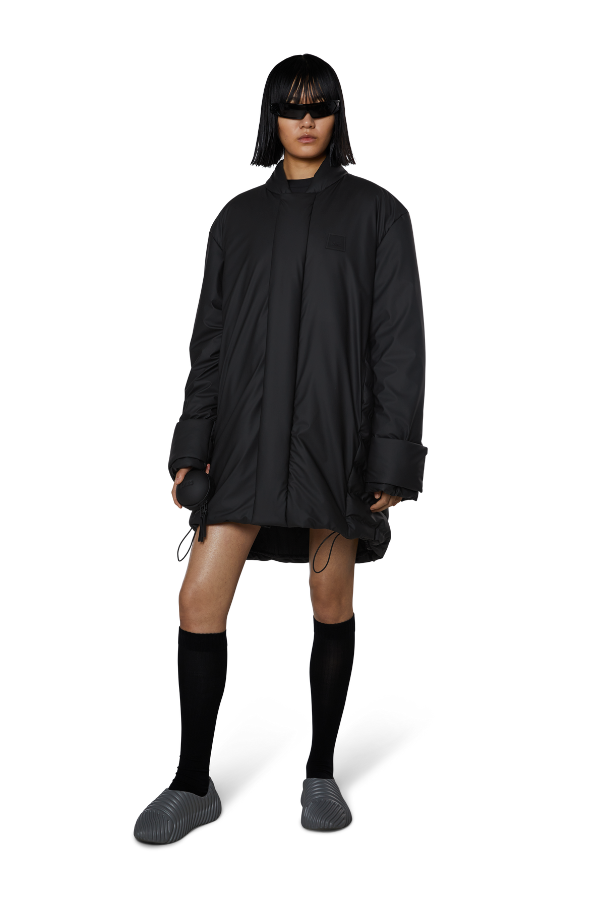 Rains Loop Long Bomber - Svart
