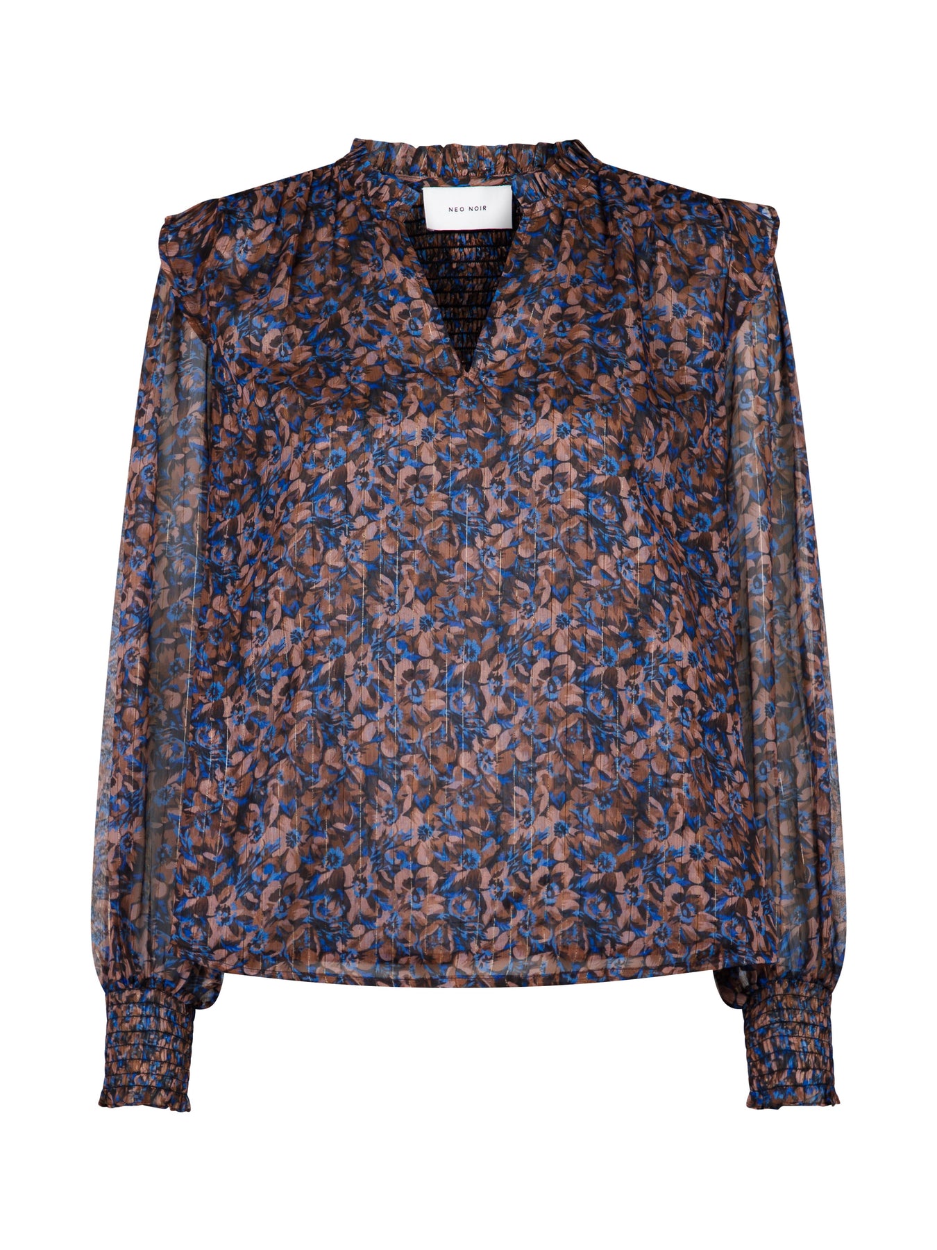 Filja Dark Blossom Blouse - Blue