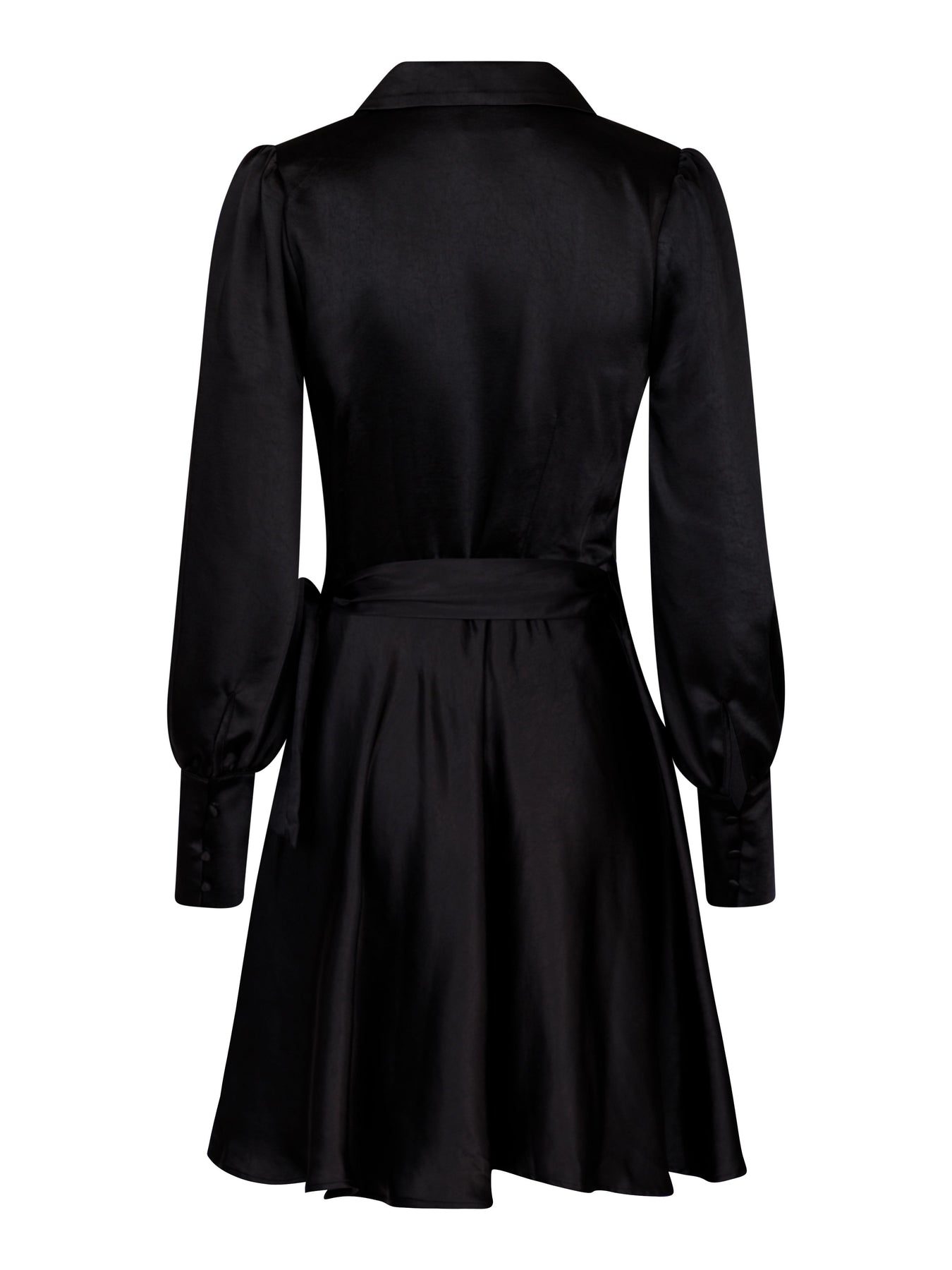 Dawn Satin Dress - Black