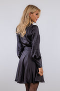 Dawn Satin Dress - Black