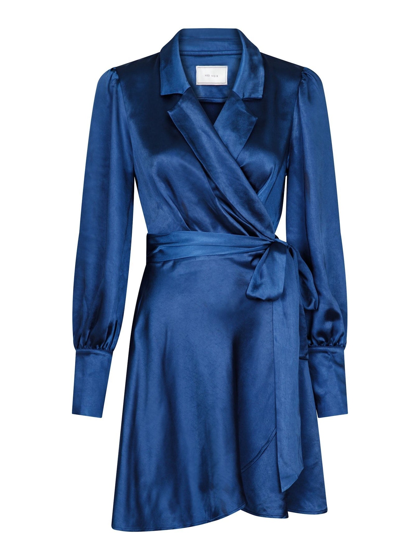 Dawn Satin Dress - Navy