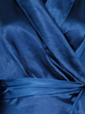 Dawn Satin Dress - Navy