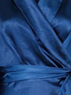 Dawn Satin Dress - Navy