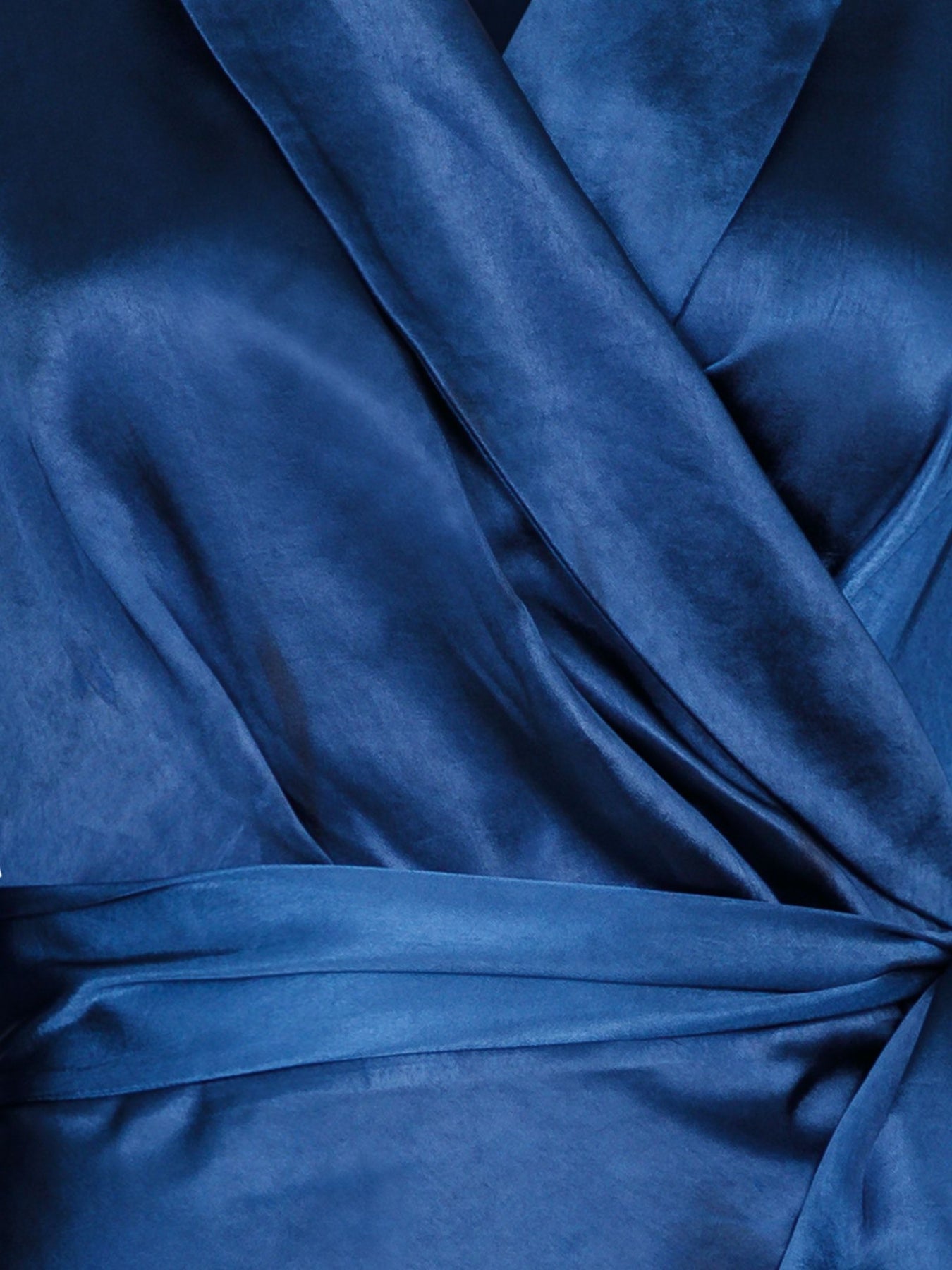 Dawn Satin Dress - Navy