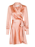 Dawn Satin Dress - Dusty Rose