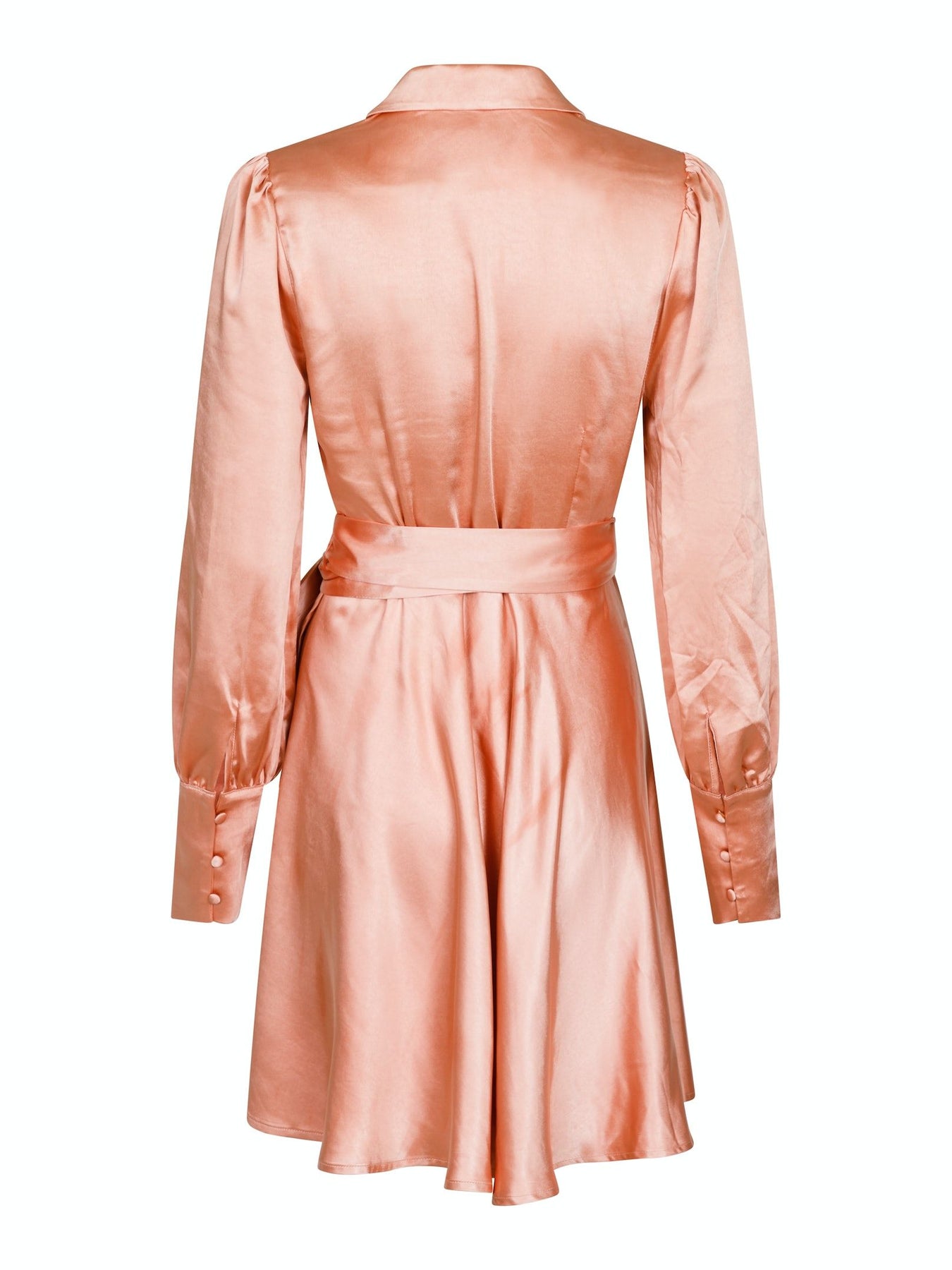 Dawn Satin Dress - Dusty Rose