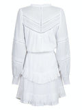 Klaire S Voile Dress - White