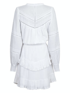 Klaire S Voile Dress - White