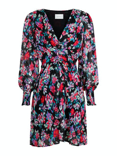 Lecia Glitch Dress - Black