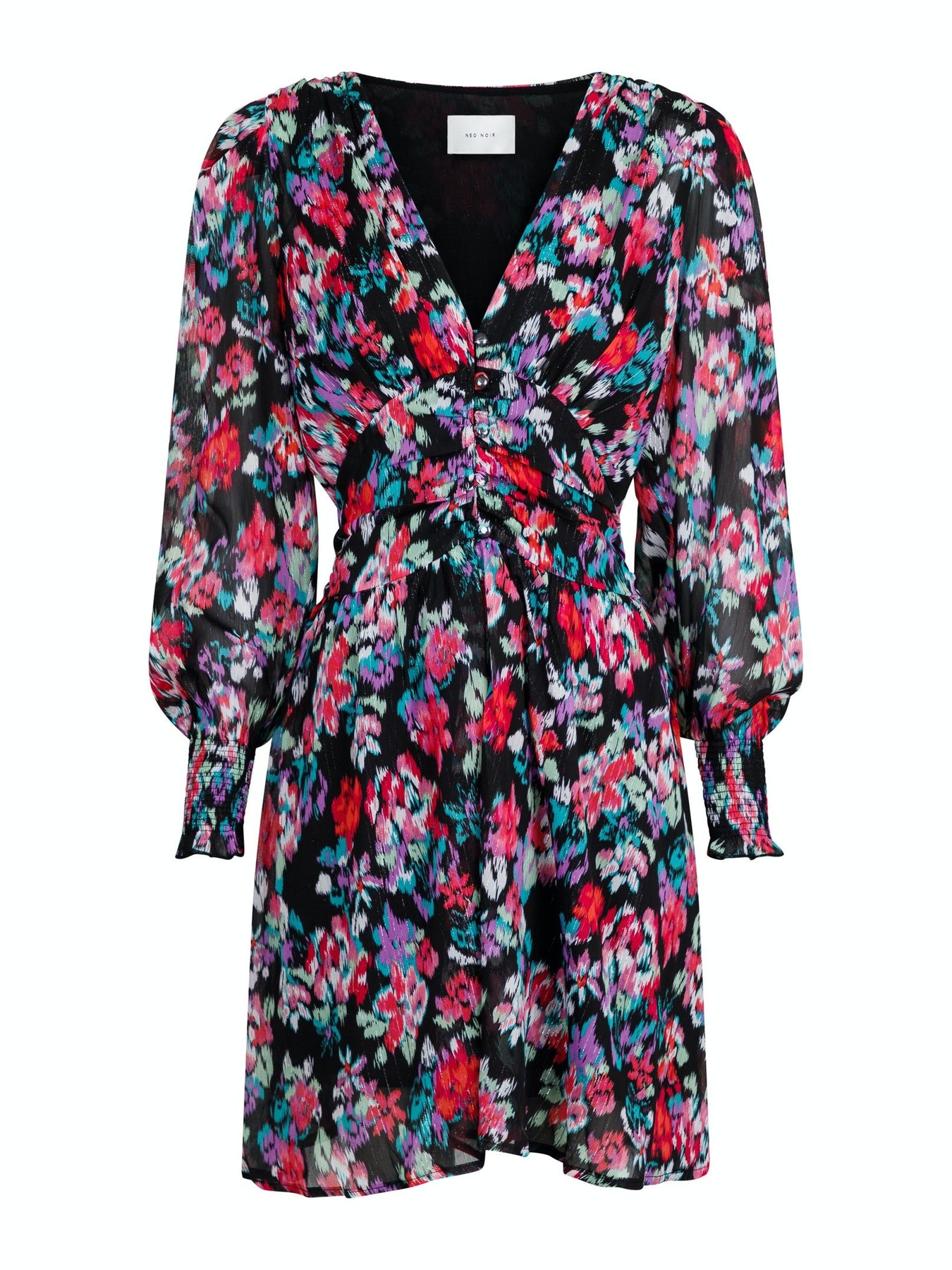 Lecia Glitch Dress - Black