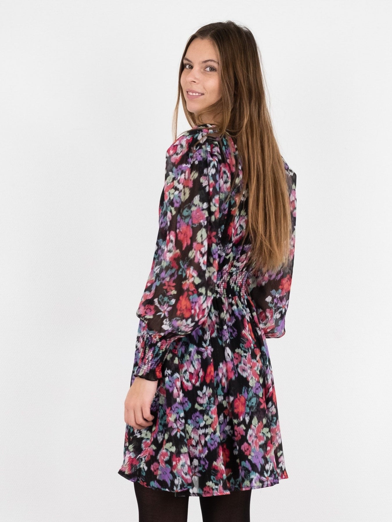 Lecia Glitch Dress - Black