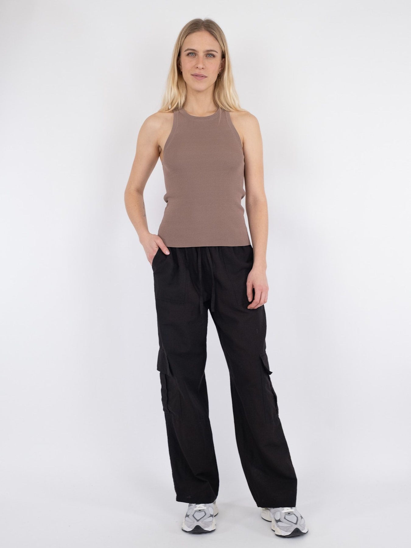 Willy Knitted Top - Dusty Brown