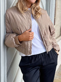 Nadja Bomber Jacket - Light Taupe