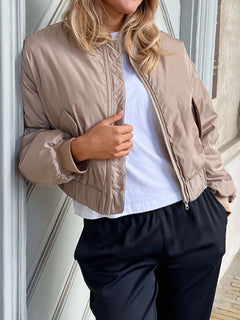 Nadja Bomber Jacket - Light Taupe