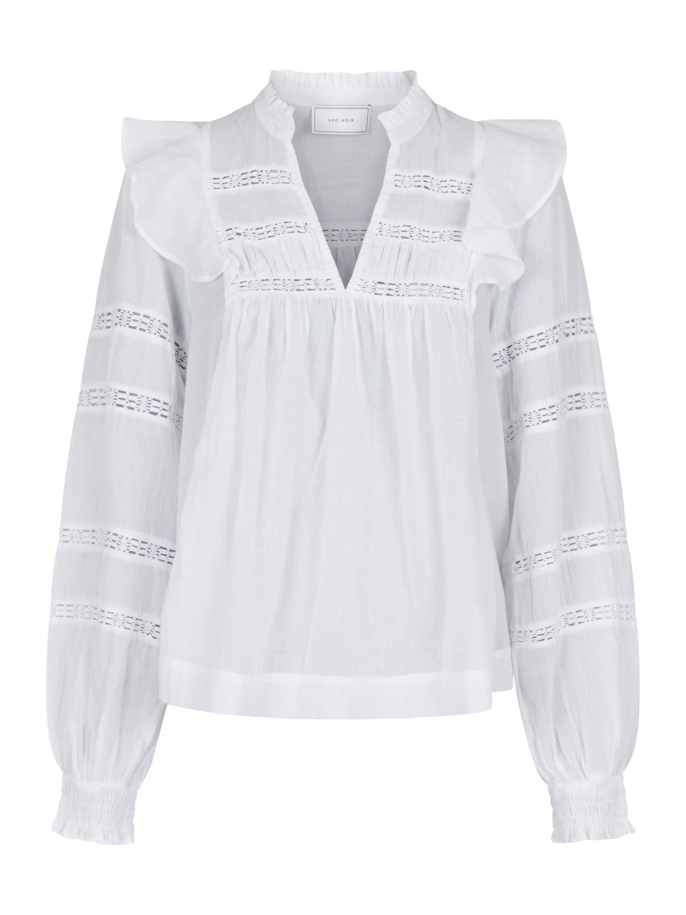 Aroma S Voile Blouse - White