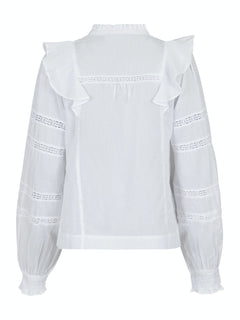 Aroma S Voile Blouse - White