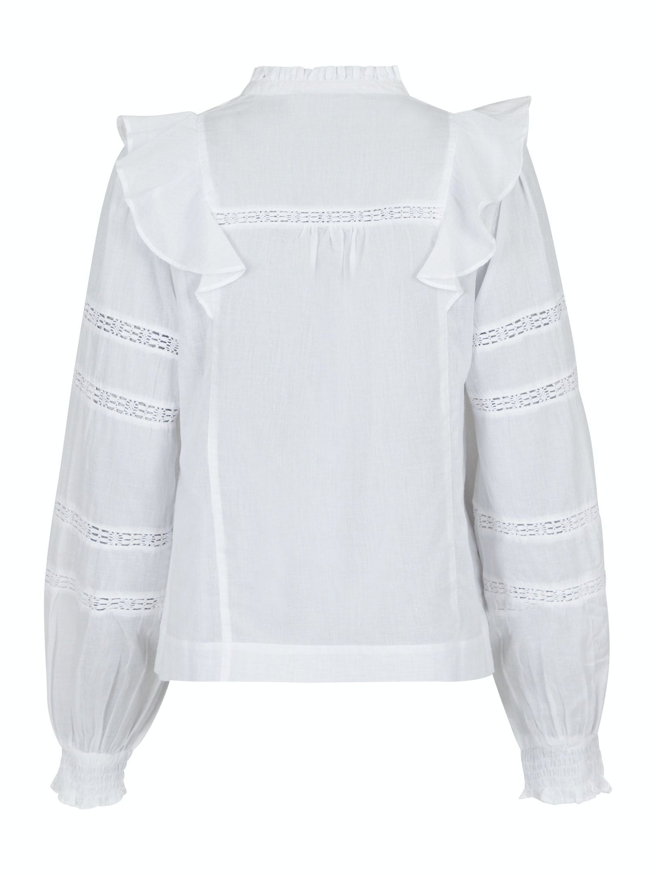 Aroma S Voile Blouse - White