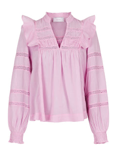 Aroma S Voile Blouse - Rose