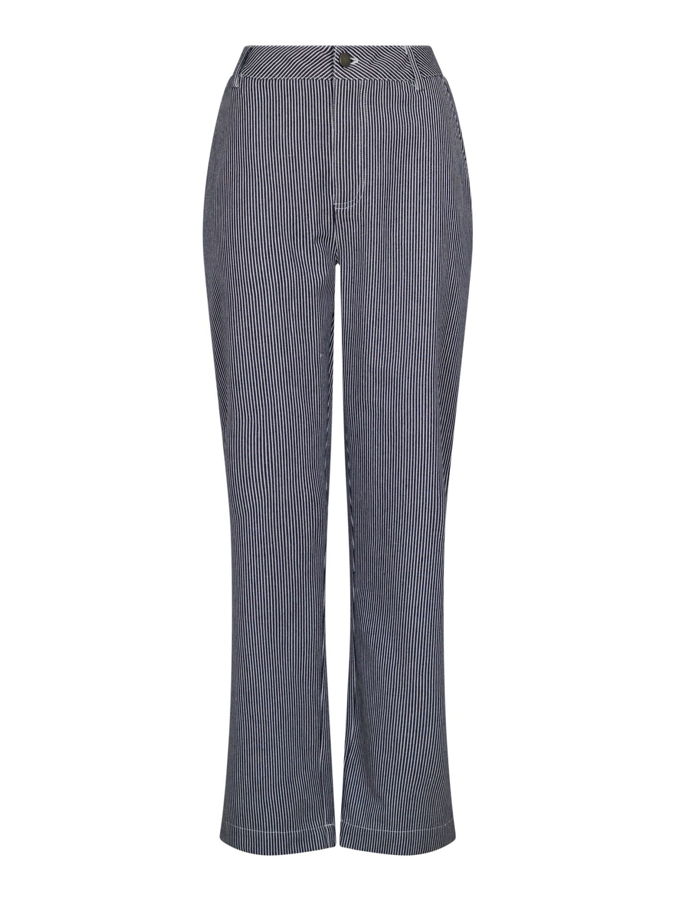 Zuzan Stripe Pants - Navy