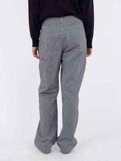 Zuzan Stripe Pants - Navy