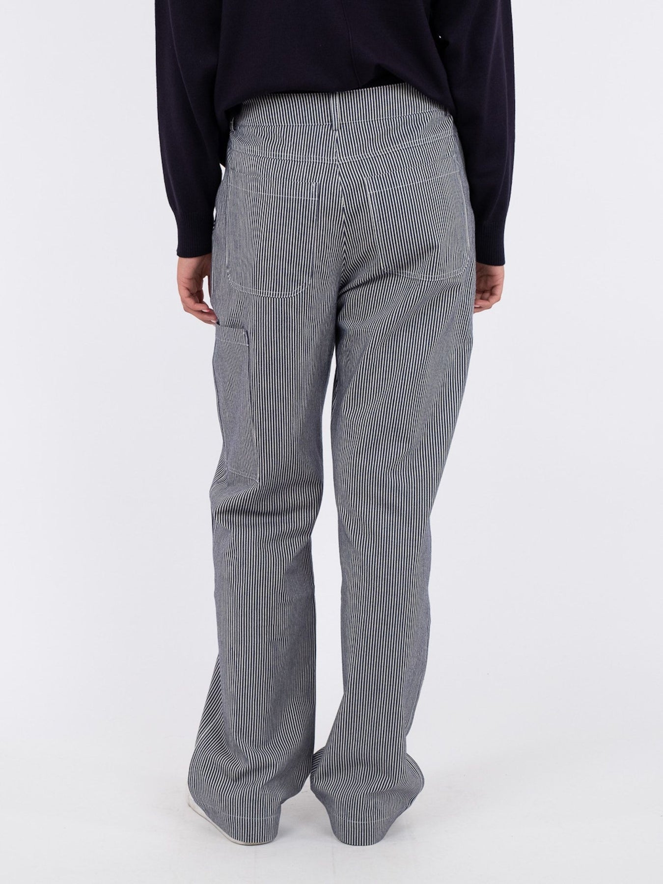 Zuzan Stripe Pants - Navy