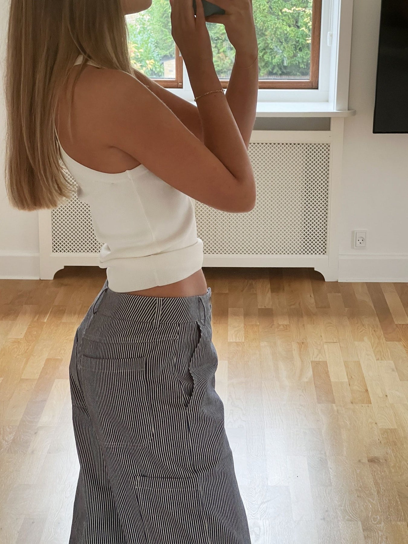 Zuzan Stripe Pants - Navy