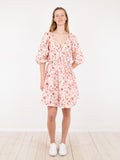 Kiki Sunny Floral Wrap Dress - Light Pink
