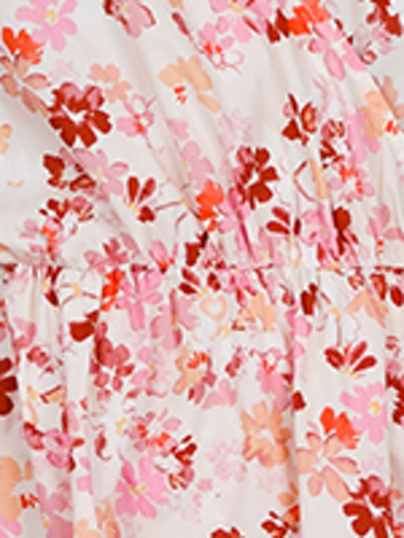 Kiki Sunny Floral Wrap Dress - Light Pink