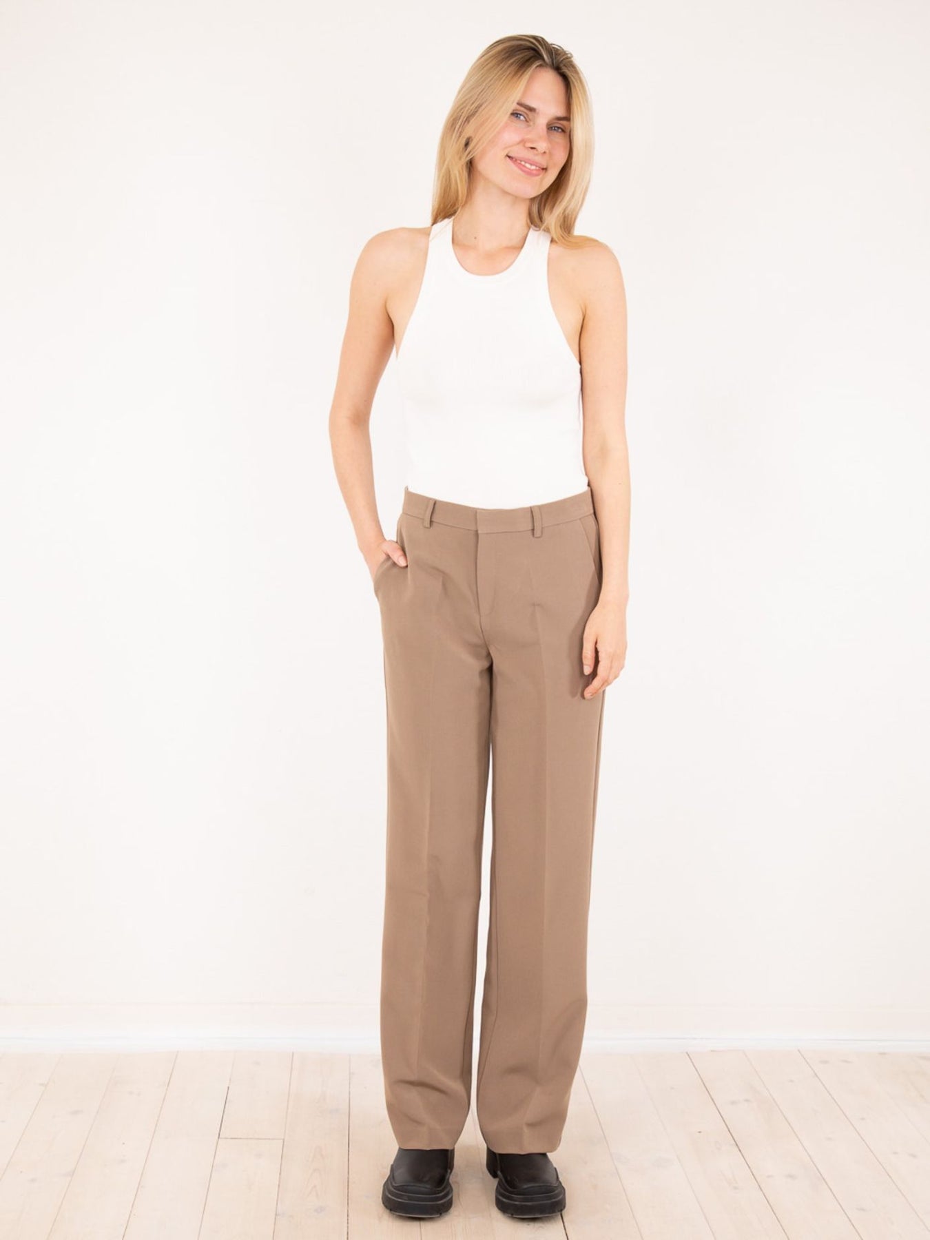 Alice Suit Pants - Dusty Brown