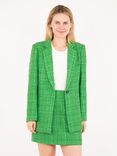 Avery Boucle Blazer - Green