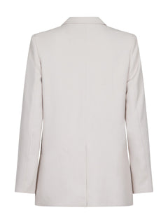 Avery Woven Blazer - Ivory