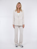 Avery Woven Blazer - Ivory