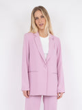 Avery Woven Blazer - Rose