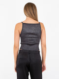 Marta Glitter Knit Top - Black