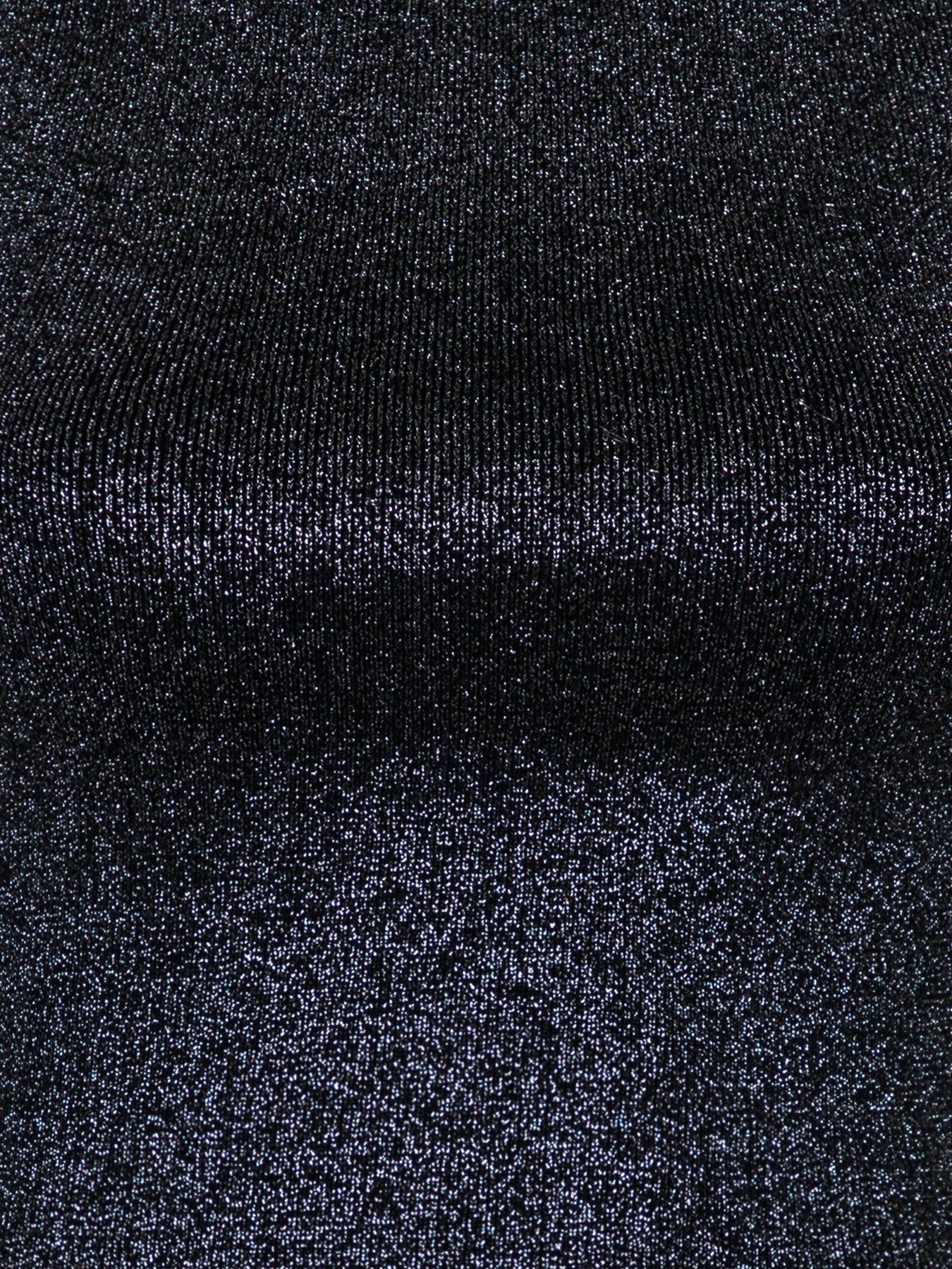 Marta Glitter Knit Top - Black