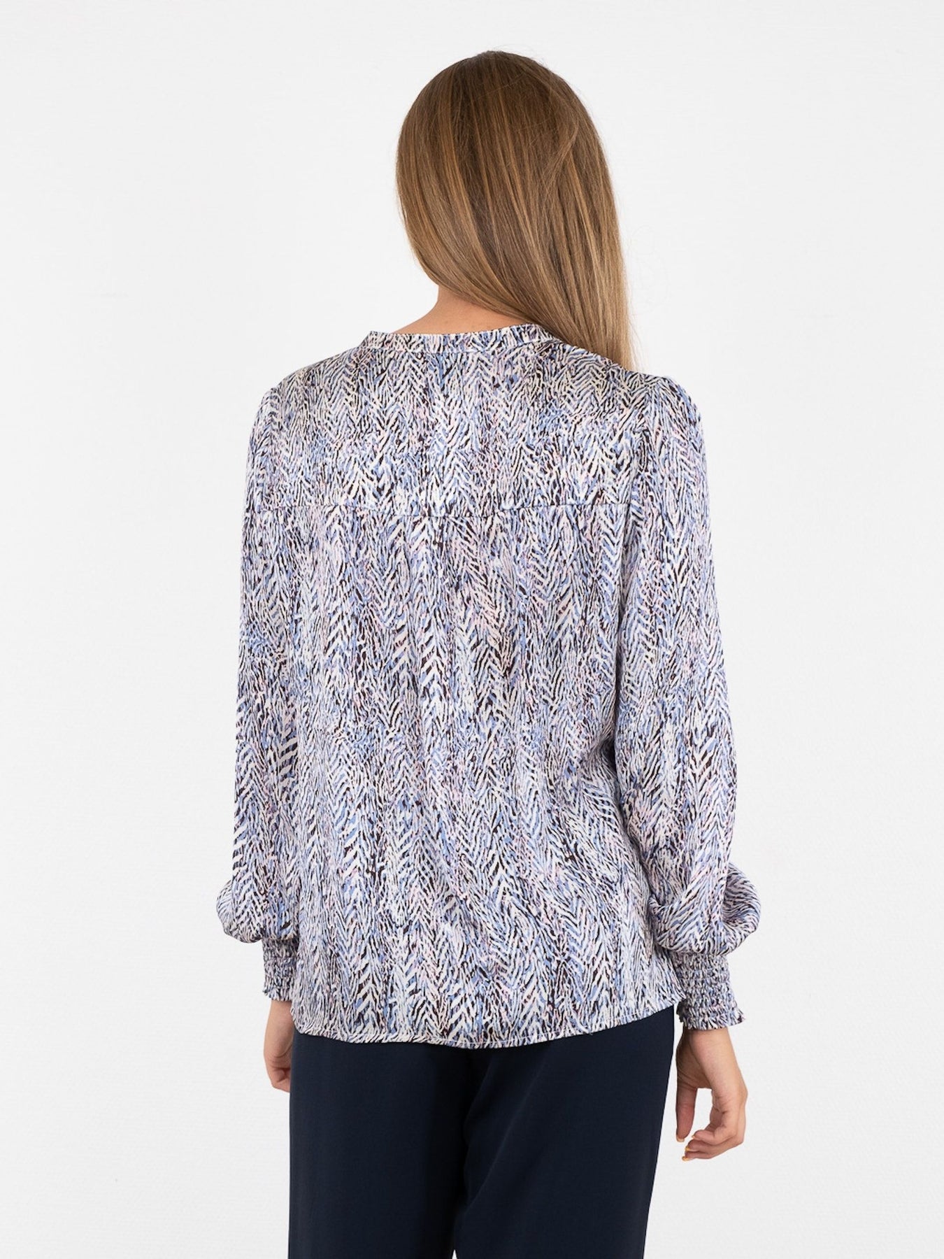 Kala Ditsy Multi Blouse - Blue