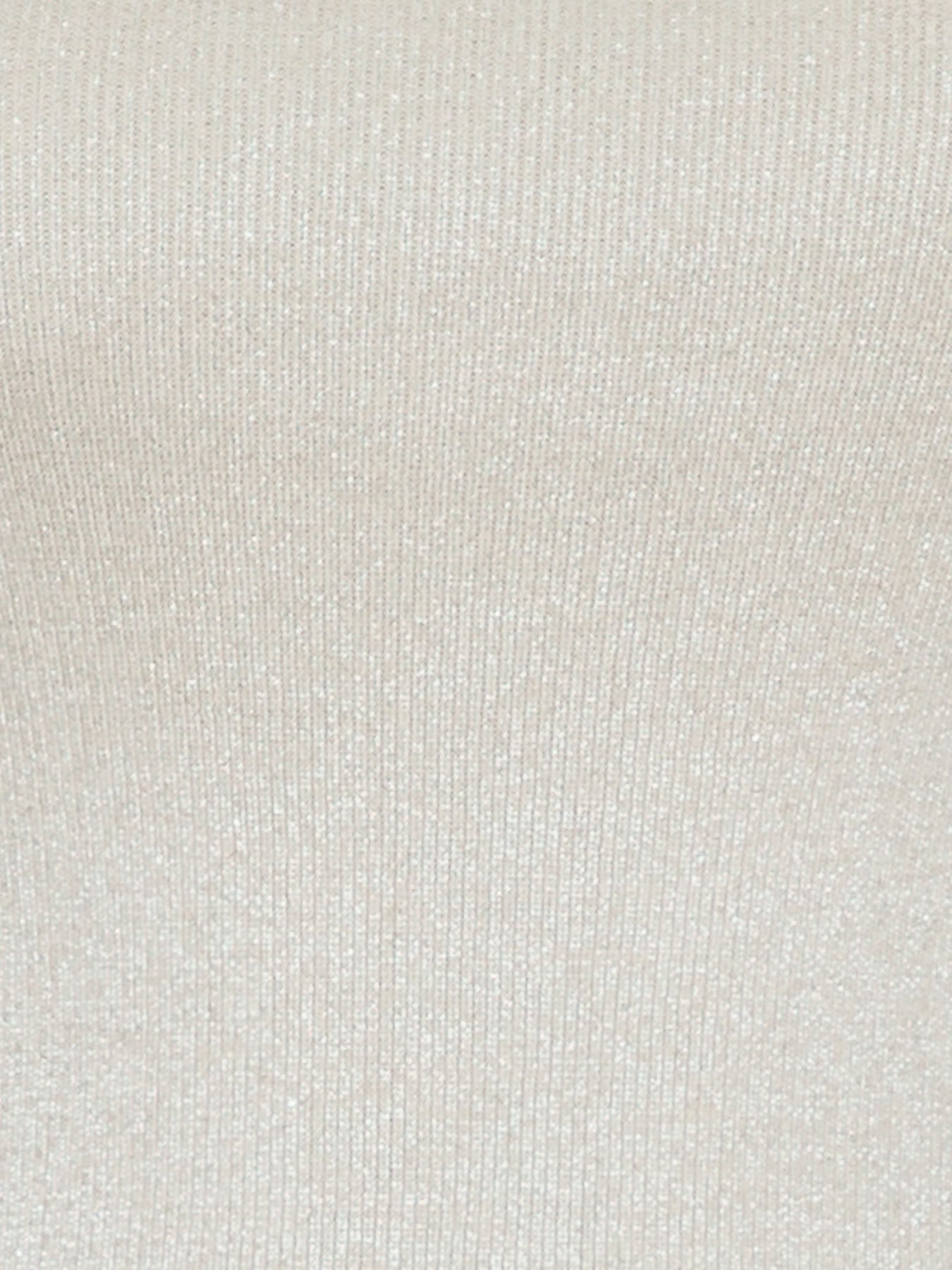 Clementine Glitter Knit Top - Champagne