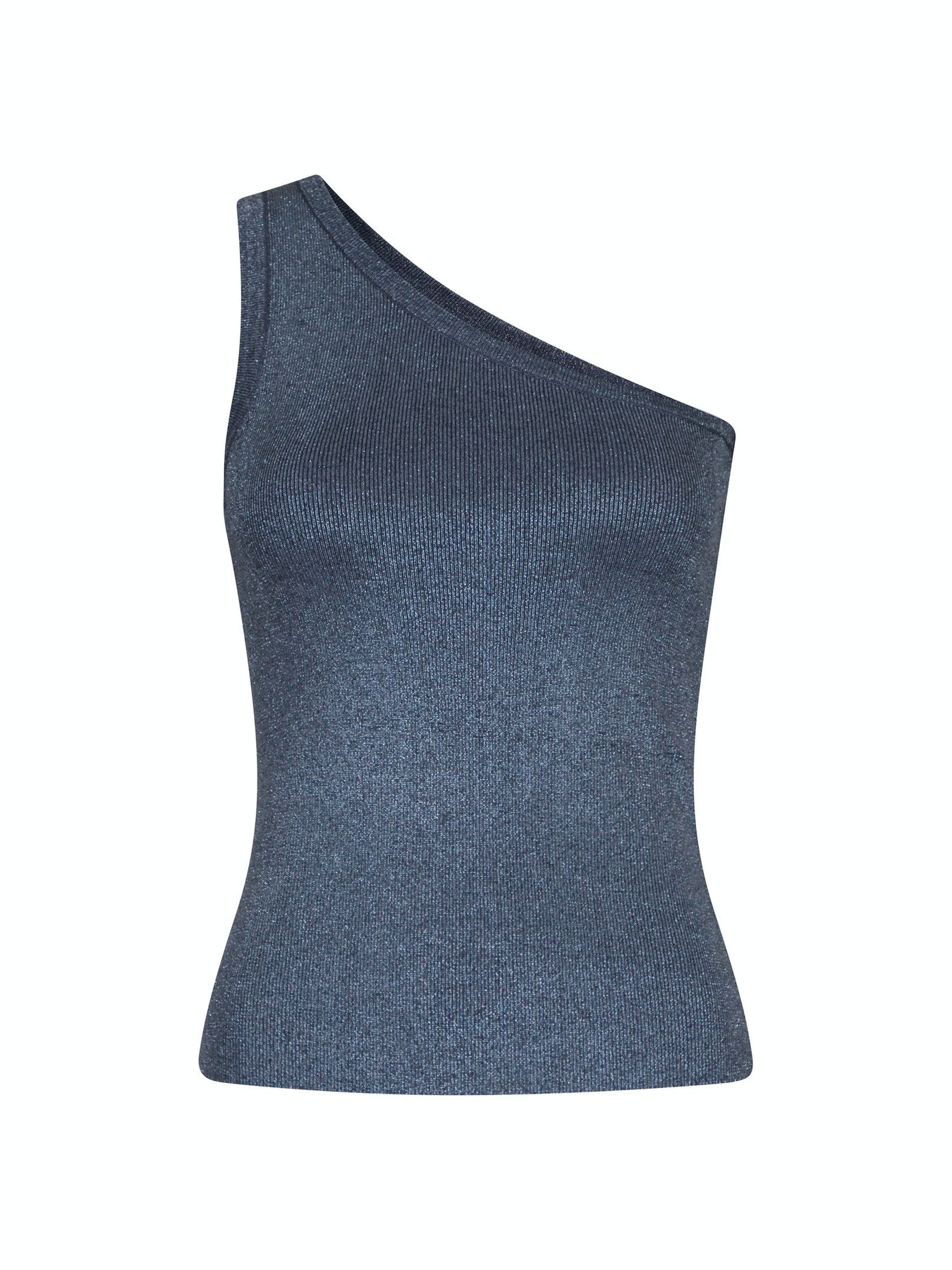 Clementine Glitter Knit Top - Steel Grey