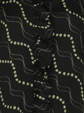 Baxter Flower Stripe Shirt - Black