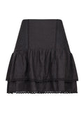Sander Dobby Stitch Skirt - Black